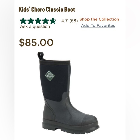 The Original Muck Boot Company
Kids Chore Classic Boot - Picture 7 of 7